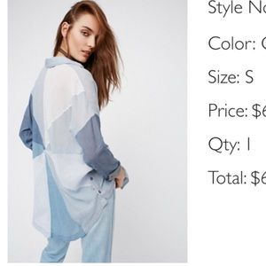 Free People Button Down